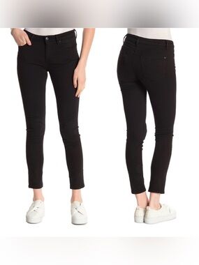 NWT Vigoss Marley Mid Rise Skinny Black Stretch Jeans Size 31
